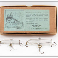 Vintage Bal Dart Inc Minno Magic Lure Pair In Mailing Box 