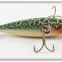 Pflueger Green Cracked Back Three Hook Neverfail Minnow In Box 3185