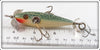 Pflueger Green Cracked Back Three Hook Neverfail Minnow In Box 3185