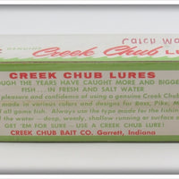 Creek Chub Fluorescent Red Jointed Pikie In Box 2600 DD FR