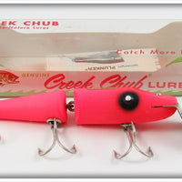 Creek Chub Fluorescent Red Jointed Pikie In Box 2600 DD FR 