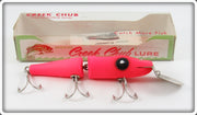 Creek Chub Fluorescent Red Jointed Pikie In Box 2600 DD FR 