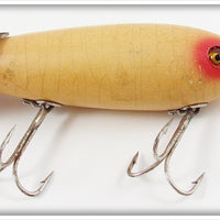 Vintage Heddon Luminous Red Eyes & Tail Crab Wiggler 1802 LUM 