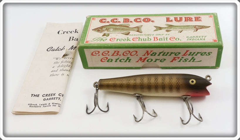 Vintage Creek Chub Pikie Scale Darter Lure In Box 2000