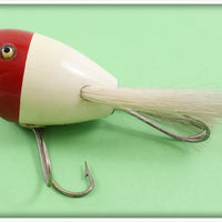 Creek Chub White Red Head Surface Dingbat In Box