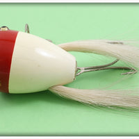 Creek Chub White Red Head Surface Dingbat In Box