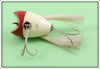 Creek Chub White Red Head Surface Dingbat In Box