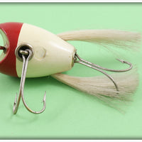 Creek Chub White Red Head Surface Dingbat In Box