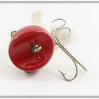 Creek Chub White Red Head Surface Dingbat In Box