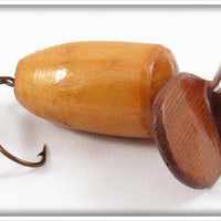 Vintage Frank Brown Natural Finish Early Propeller Bait