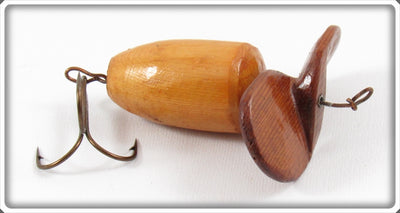 Vintage Frank Brown Natural Finish Early Propeller Bait