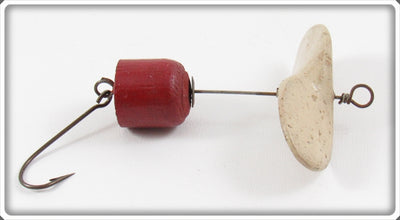 Vintage Frank Brown Red & White Early Propeller Bait