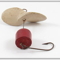 Frank Brown Red & White Early Propeller Bait