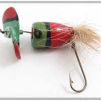 Frank Brown Red & Green Early Propeller Bait