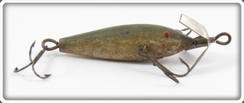 Vintage Harkauf Early Three Hook Wood Minnow Lure