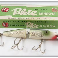 AL&W Creek Chub Silver Flash Jointed Husky Pikie Lure In Box