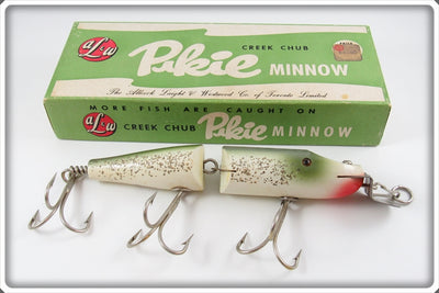 AL&W Creek Chub Silver Flash Jointed Husky Pikie Lure In Box