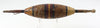 Vintage Unknown Possibly Ideal Brown, Red & Black Float