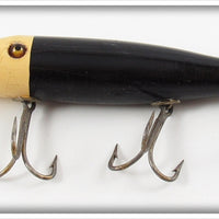 Vintage Creek Chub Black With White Head Pikie Lure 711