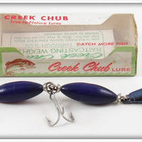 Vintage Creek Chub Purple Jig L Worm In Box JP