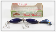 Vintage Creek Chub Purple Jig L Worm In Box JP