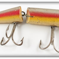 Vintage Creek Chub Early Rainbow Jointed Husky Pikie Lure 3008