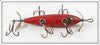 South Bend Red Dark Shaded Back Five Hook Underwater Minnow Lure