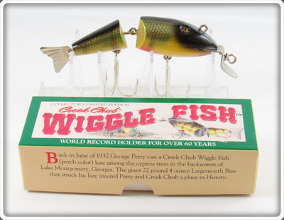 Creek Chub Collector's Limited Edition Perch Wigglefish Lure In Box