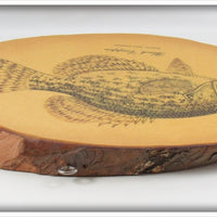 *** USA ONLY *** James Heddon's Sons Black Crappie Plaque