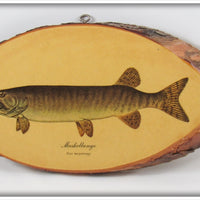 Vintage James Heddon's Sons Muskellunge Plaque