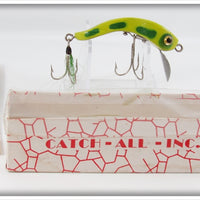 Vintage Catch All Inc Green Frog Lure In Box