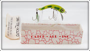 Vintage Catch All Inc Green Frog Lure In Box