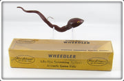 Vintage Fred Arbogast Brown Wheedler Lure In Box