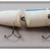 Creek Chub White With Blue Stripe Jointed Pikie 2600 Special Lure