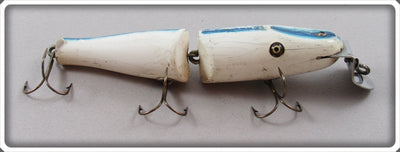 Creek Chub White With Blue Stripe Jointed Pikie 2600 Special Lure