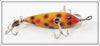 Heddon Yellow With Red & Black Spots 0 Dowagiac Minnow In Pine Tree Box 01