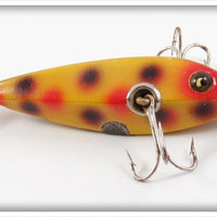 Heddon Yellow With Red & Black Spots 0 Dowagiac Minnow In Pine Tree Box 01