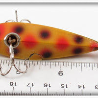 Heddon Yellow With Red & Black Spots 0 Dowagiac Minnow In Pine Tree Box 01