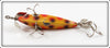 Heddon Yellow With Red & Black Spots 0 Dowagiac Minnow In Pine Tree Box 01