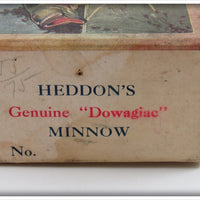 Heddon Yellow With Red & Black Spots 0 Dowagiac Minnow In Pine Tree Box 01