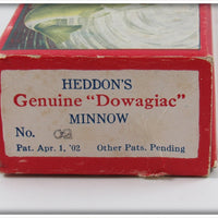 Heddon Red With Black Spots 0 Dowagiac Minnow In Box 02