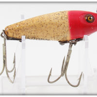 Vintage Heddon Red Head Gold Flitter Sea Runt Lure 618 RH 