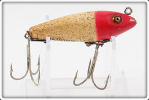 Vintage Heddon Red Head Gold Flitter Sea Runt Lure 618 RH 