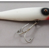 Creek Chub White With Black Eye Two Hook Saltwater Pikie Lure 725 BE