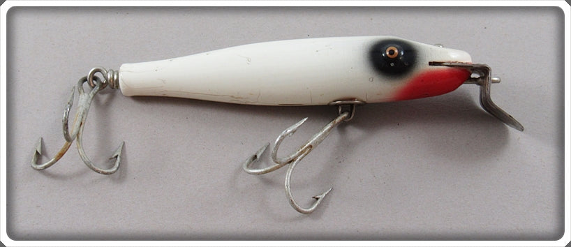 Creek Chub White With Black Eye Two Hook Saltwater Pikie Lure 725 BE