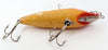Vintage Heddon Red & White Side Hook Deep Diving Wiggler 1602 Lure
