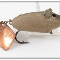 Vintage Heddon Flocked Mouse Flyrod Flaptail Lure