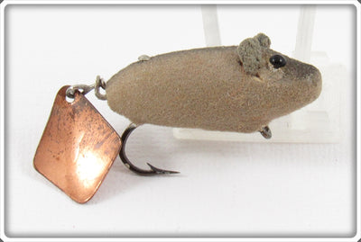 Vintage Heddon Flocked Mouse Flyrod Flaptail Lure