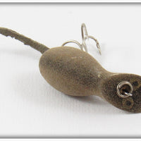 Vintage Heddon Flocked Mouse Widget Lure