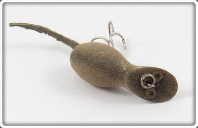 Vintage Heddon Flocked Mouse Widget Lure
